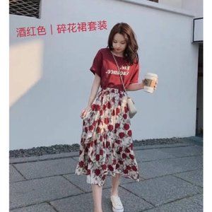 Skirt + T-shirt Bundle (Ete Vacance)